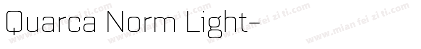 Quarca Norm Light字体转换